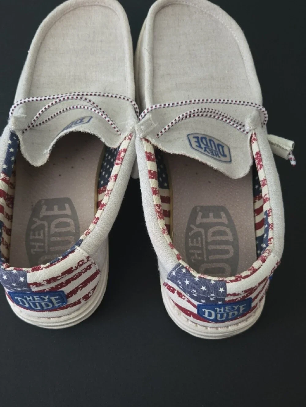 Hey Dude Wally Patriotic Slip-On Shoes